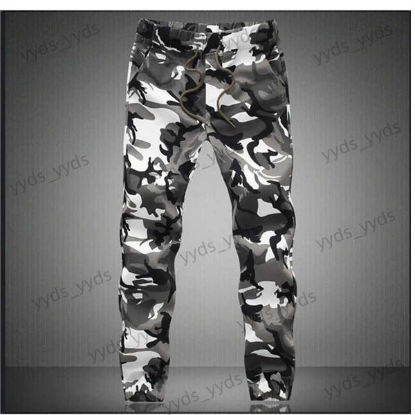 Calças masculinas camuflagem militar jogger calças homens 2023 algodão puro primavera outono lápis harem pant homens confortáveis calças camo corredores t231122