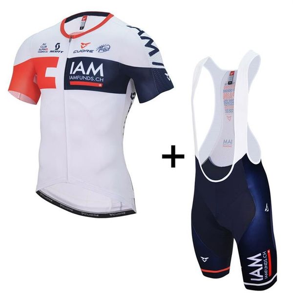 Mens IAM GOLD Team camisa de ciclismo 2022 Maillot ciclismo roupas de bicicleta de estrada roupas de ciclismo D11313F
