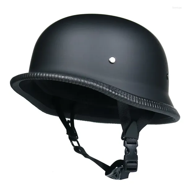 Caschi moto DOT stile tedesco mezzo casco occhiali per H-arley Biker Pilot unisex moto taglia M/L/XL