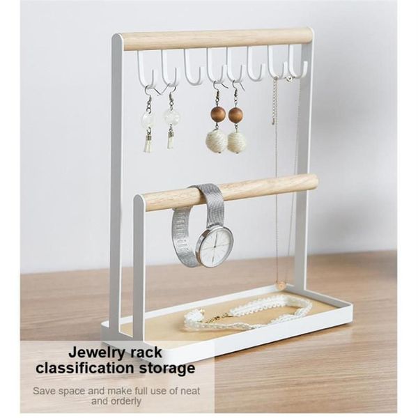 Outra decoração de casa Jóias Armazenamento Rack Brincos Pulseira Organizador Pendurado Prateleira Display Titular Colar Relógio Stud Stand Holders3121