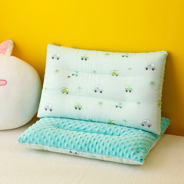 Подушки младенцы Специальная мягкая защита подушки для шеи детей чистый хлопок, успокаивает подушка для спальной комнаты.
