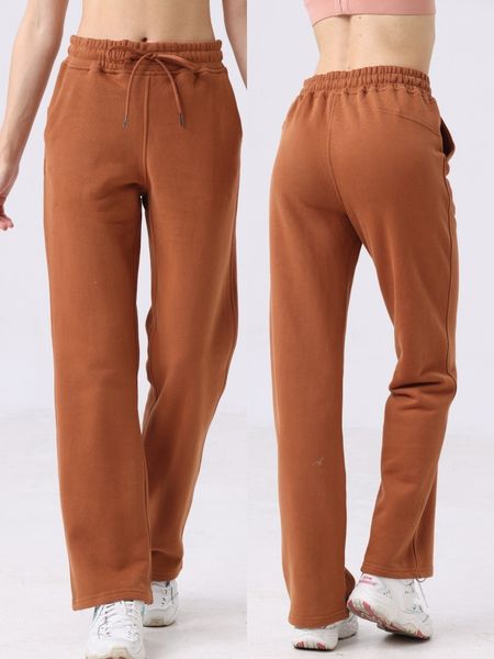 LL-33 Pantaloni da studio per yoga da donna Pantaloni sportivi da corsa con coulisse ad asciugatura rapida Pantaloni larghi da ballo Jogger per ragazze Palestra Fitness