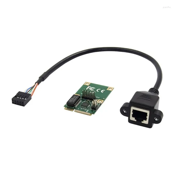 Bilgisayar Kabloları Mini PCI-E Gigabit Ethernet Kart Pci-Express 10/100/1000Mbps Şanzıman Oranı Dropship