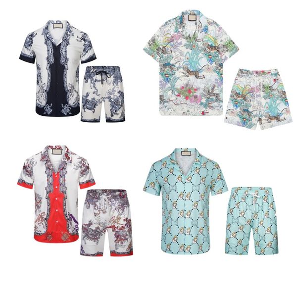 Men Designer camisa masculina shorts e camiseta Conjunto de camisa masculino Tiger Fashion Holiday Holiday Printing Designer T-shirt Casual de manga curta xxl xxxl