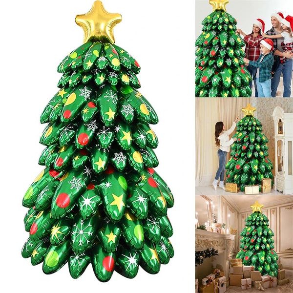 Parti Dekorasyonu Şişme Noel Balonları Dekor Noel Baba Kardan Adam Elk Balon Noel Ağacı Merry Alışveriş Merkezi