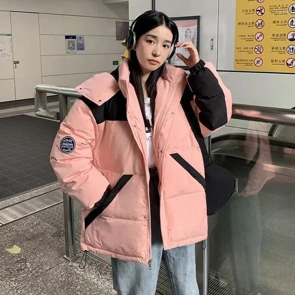 Trench da donna Moda coreana Giacca invernale con cappuccio Parka Studenti da donna Piumino da donna in cotone spesso caldo Parka