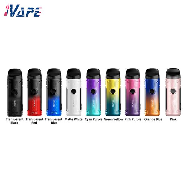 Kit pod SMOK Nord C 1800mAh 5-50W con cartuccia Nord C da 4,5 ml RPM 2 bobine Controllo continuo del flusso d'aria sostituibile con schermo OLED da 0,69 pollici