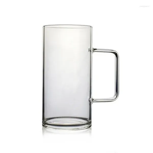 Copos de vinho caneca de café artesanal resistência ao calor vidro transparente chá leite suco copo água cerveja beber escritório drinkware