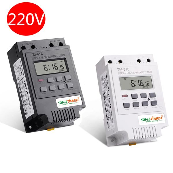 Timadores Sinotimer 30Amp Weekly Programmable Time Digital Time Control Timer 220V Din Rail Mount 230422