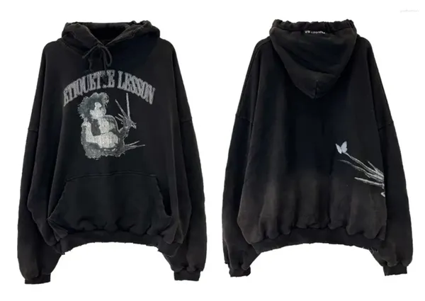 Мужские толстовка Cztop Street Fashion Project Grailz G/R Hoodie Edward Scissorhands вымыл качественный случайный свитер с капюшоном с капюшоном