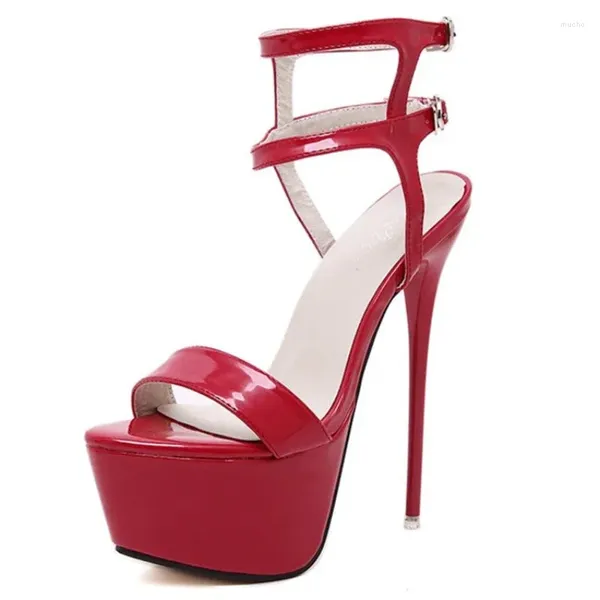 Sapatos de vestido estrela luxo feminino vermelho brilhante único salto alto marca 12cm sexy festa redonda toe casamento chaussure femme