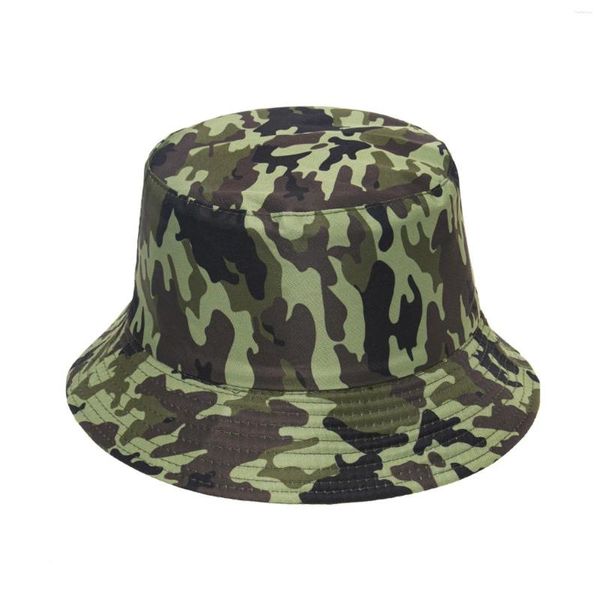 Sun Basin Camouflage Bucket Hat Universal Fisherman's Baseball Caps Witch Small Baskenmützen