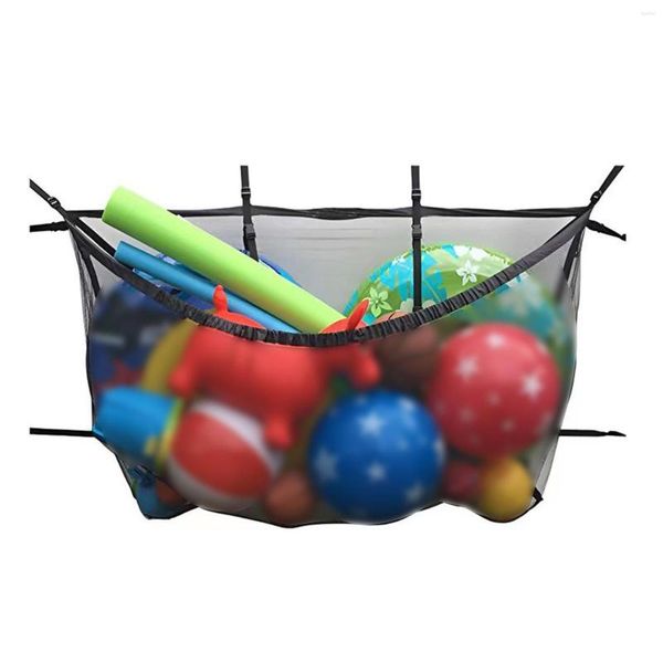 Sacos de armazenamento Organizador de bolsa suspensa de piscina dobrável 145x84cm/ 57x33inChes para