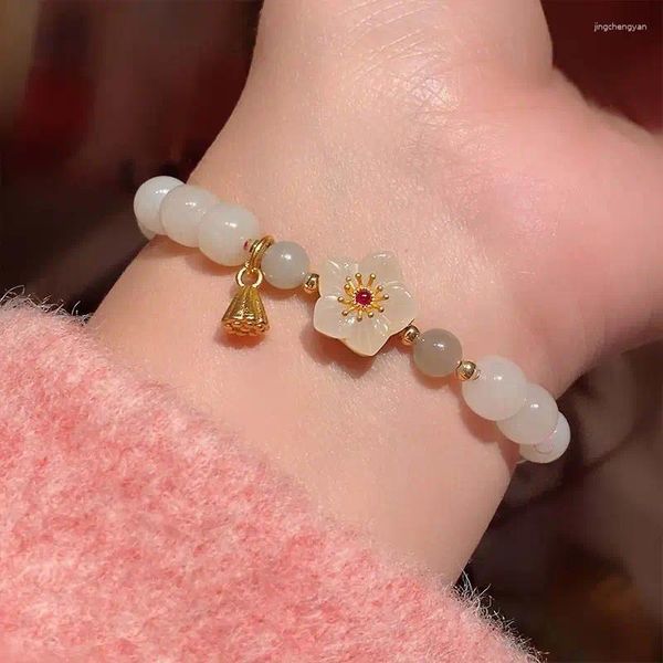Bangle Little Peach Blossom II Joyful Ins Small Design Projeto Amigo aluno Birthday Gift Bracelet