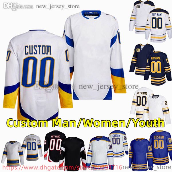 Özel S-6XL Film Koleji Hokey Giyiyor Jersey Nakış 26 Rasmusdahlin 21 Kyleokposo 53 Jeffskinner 72 Tagethompson 89 Alextuch Formaları