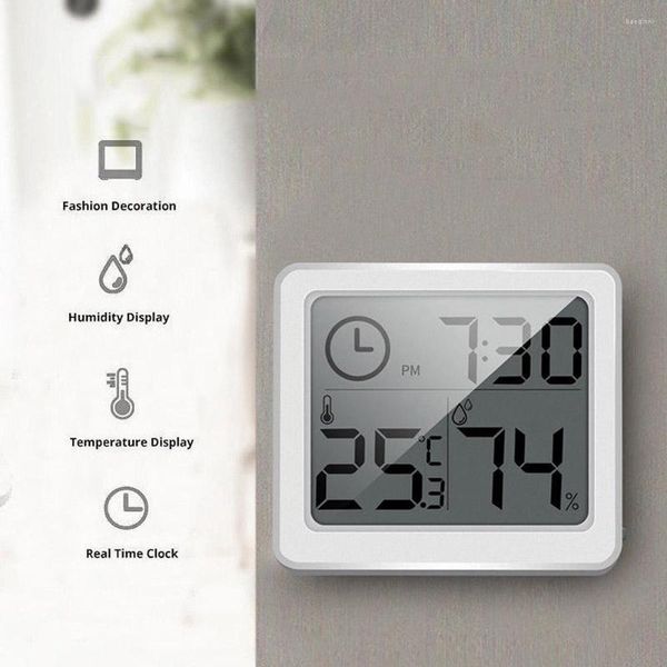Wanduhren Smart Digital Clock Temperatur Hygrometer Elektronische Tisch Home Watches LCD Wohnzimmer Dekoration Modern