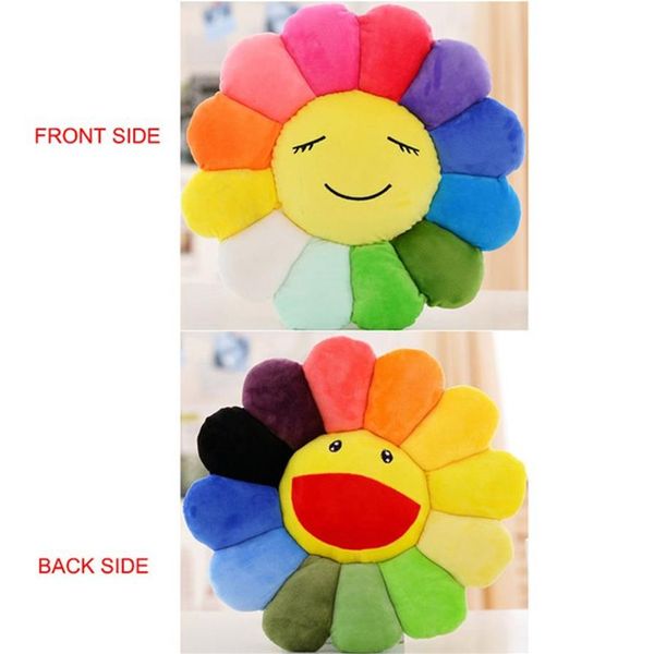 Fiori colorati creativi tappetini in peluche cuscino da meditazione faccine emoticon cuscini da pavimento cojin gato262h