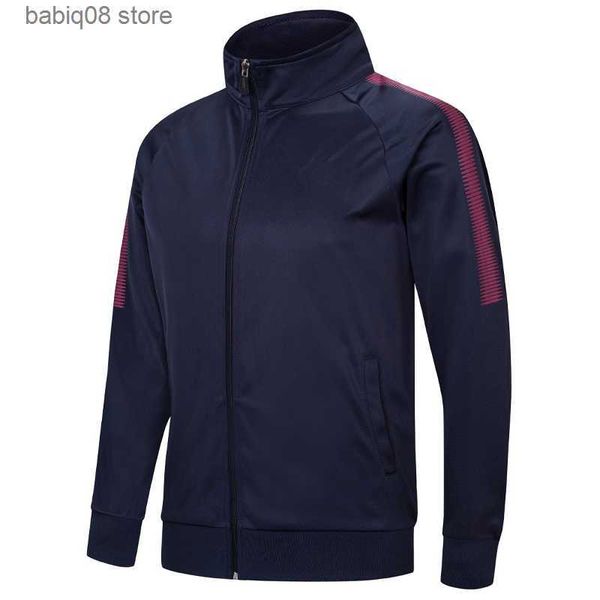 Fitnessbekleidung Männer Traning Jacke Samt Fußball Jogging Sport Laufen Streifen Dicke Strickjacke Fitnessstudio Atmungsaktiv Outdoor Klettern Radfahren Mantel T230422