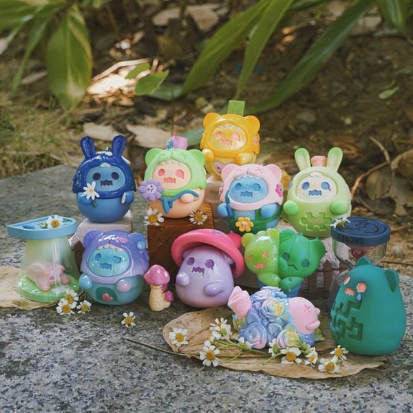 Blind Box Original Shinwoo Ghost Bear Secret Manor Series Modelo de Toys Cegos Confirmar Estilo Cute Anime Figura Caixa Surpresa 230422