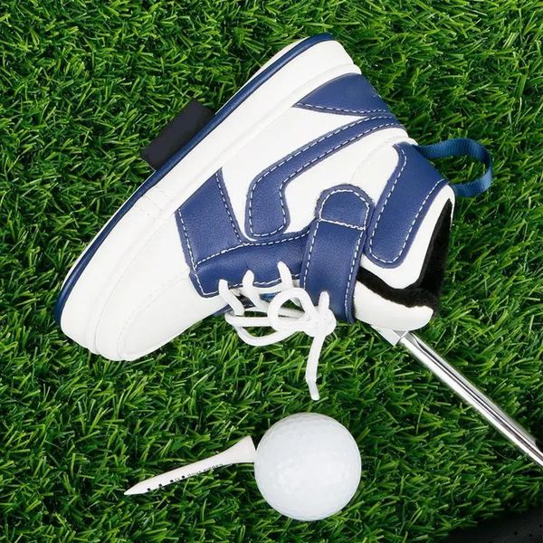 Andere Golfprodukte SHOE Style Blade Putter Head Cover PU Club 3 Farben Creative Sneaker Shape Zubehör 231122