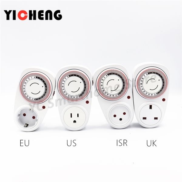 Timer Temporizado 24 ore Timer plug-in timer meccanico ISR EU UK US FR BR Spina di alimentazione 230422