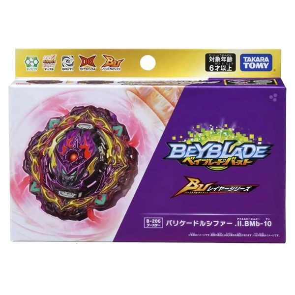 Kreisel AUF LAGER Tomy Beyblade Burst B206 Barricade Lucifer Illegal Bearing Mobius10 230421