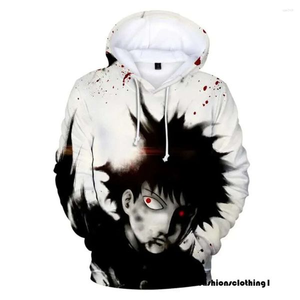 Herren Hoodies Mob Psycho 100 Print Mobu Saiko Hyaku Cosplay Sweatshirt Männer Frauen Herbst Winter Harajuku Jacke Hip Hop Mäntel psycho bunnys 512