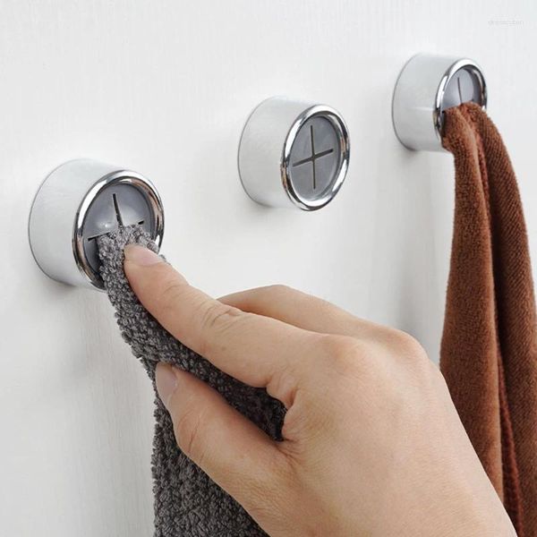 Ganchos 3/5 pçs não perfuração pano de lavar louça clipe de armazenamento pano de cozinha luvas domésticas gancho toalha pendurado na parede