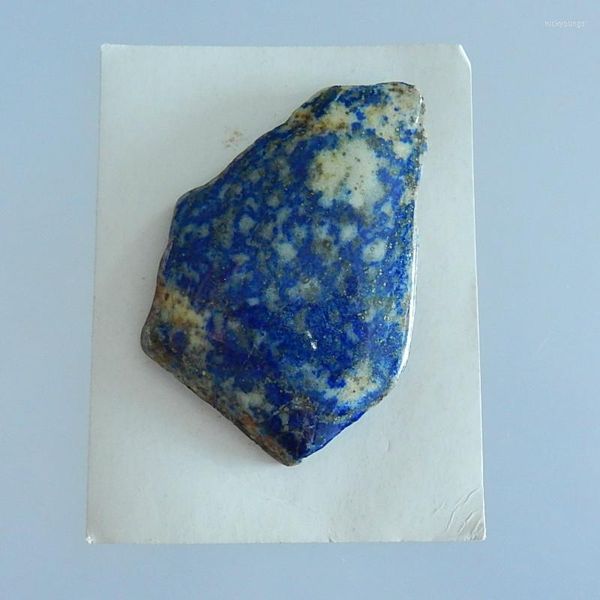 Lose Edelsteine Drusy Lapislazuli Pyrite Cabochons Perlen für die Schmuckherstellung 54x38x7mm 21.66g