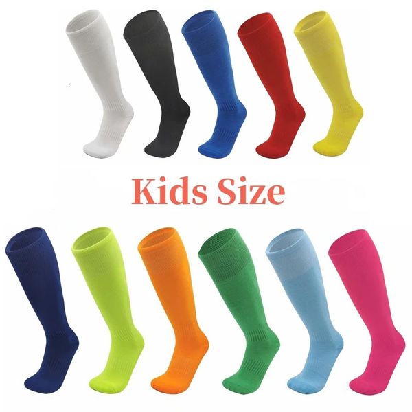 Luvas esportivas crianças crianças longas meias de futebol meias acima do joelho alta respirável ao ar livre vôlei beisebol menino menina 231122