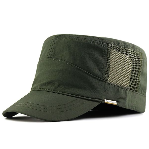 Ball Caps Cadet Exército militar Baseball Cap malha de verão Cottoner Basic Dad Hats for Men Big Head Plus Tamanho Oversize 230421