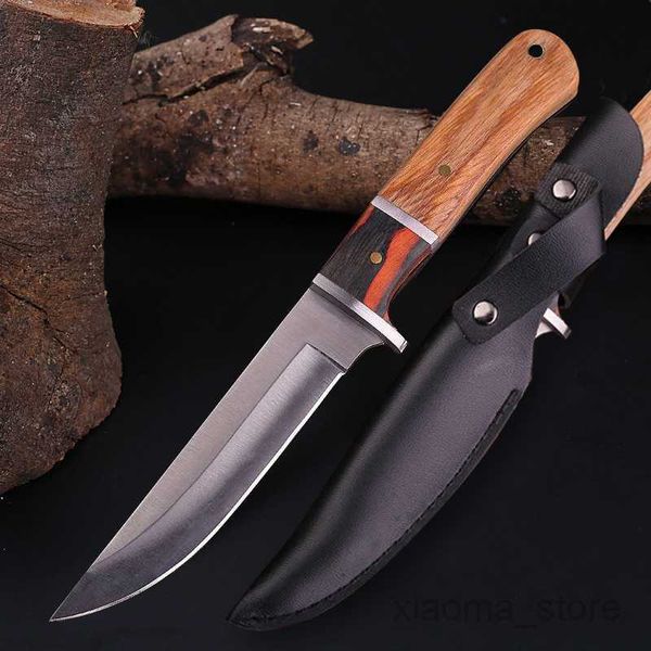 Кемпинг -охотничьи ножи тактическое выживание нож нож из нержавеющей стали. Карманный нож с оболочкой.