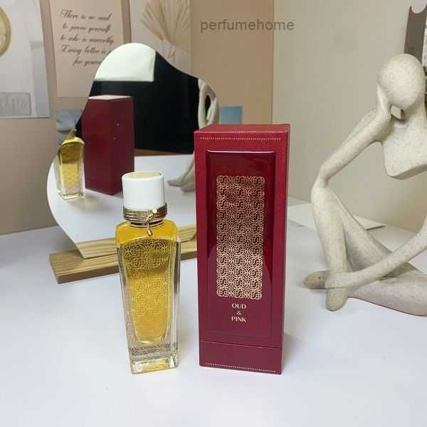 2023 Designer Perfumes OUD AMBRE SANTAL MUSC ROSE PINK 75ml Rose Oud Wood Fragranza unisex Spray Odore di lunga durataRH7N