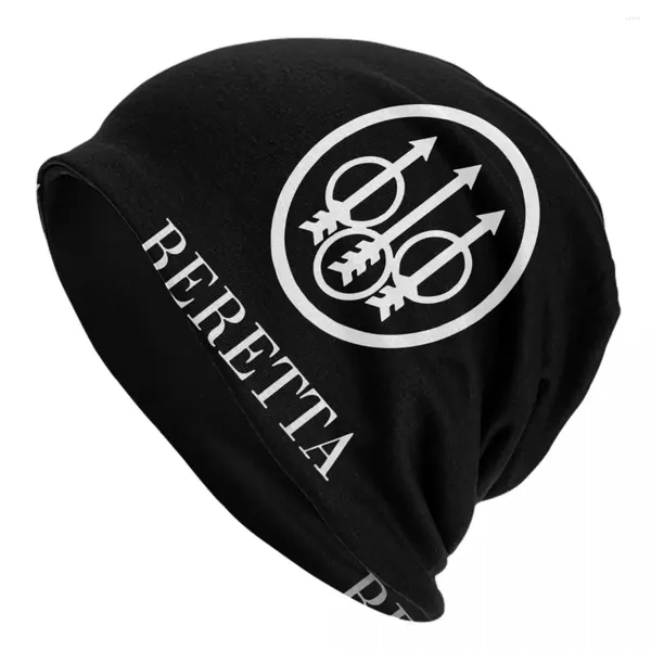 Berets Beretta Gun Skullies Beanies Chapéu Armas de Fogo Casual Unisex Ski Cap Quente Multifuncional Bonnet Chapéus