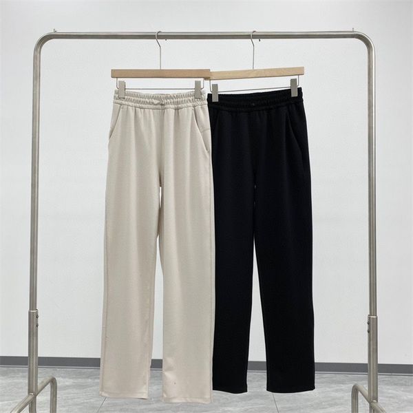LL Yoga Pants Soft Stremes Длинные женские прямые брюки с высокой талией Свободные брюки для йоги с разрезом и комфортом