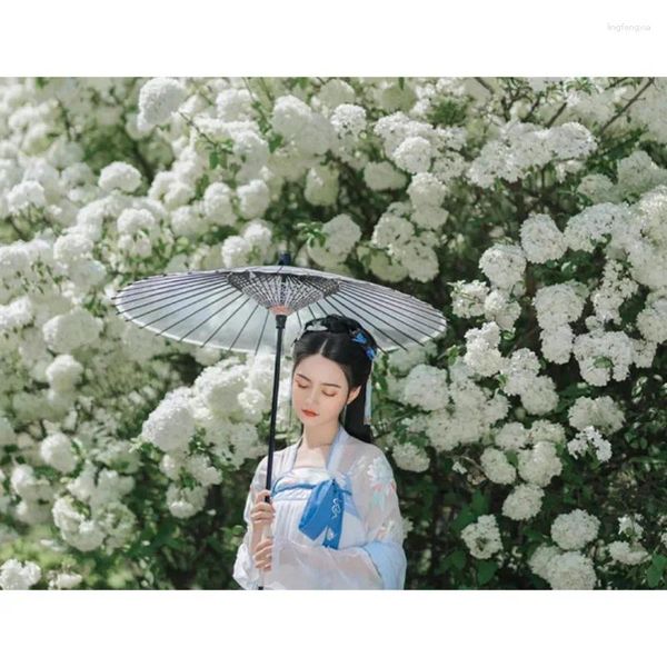 Зонты в японском китайском стиле, древний длинный зонт с длинной ручкой, шелковый масляный бумажный зонтик, потому что женский ветровой Parapluie Paraplu Sombrilla