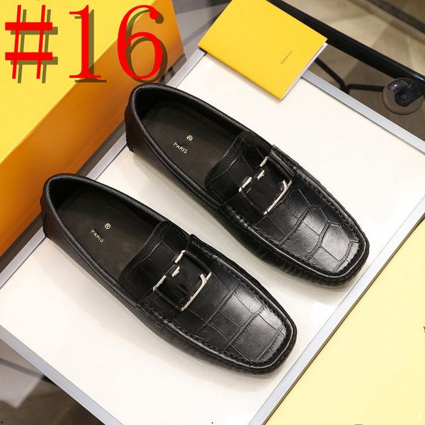 36Model Luxuriöse Herren-Kleiderschuhe, modische Herrenschuhe, atmungsaktive Herren-Designer-Loafer, Mokassins, Slip-on-Herrenschuhe, flache Schuhe für Herren, stilvolle Schuhe