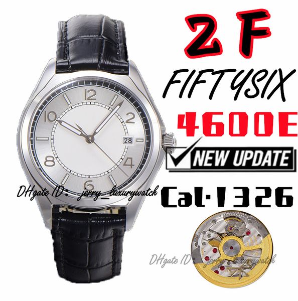 ZF Luxury Herrenuhr FIFTYSIX 4600E Sports Business 40 x 9,6 mm, Kal. 1326 Modell mechanisches Uhrwerk, Saphirglas, italienisches Reifenrindleder weiß