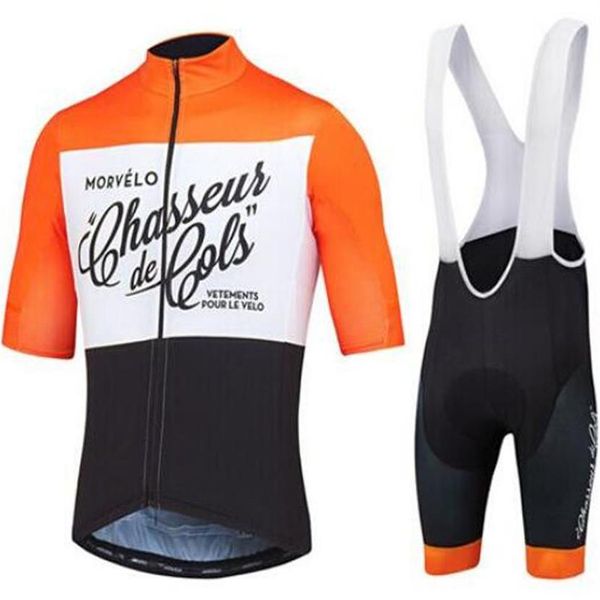 Morvelo Sommer Radfahren Jersey Bib Set Mountainbike Kleidung MTB Fahrrad Kleidung Tragen Maillot Ropa Ciclismo Männer Set318Y