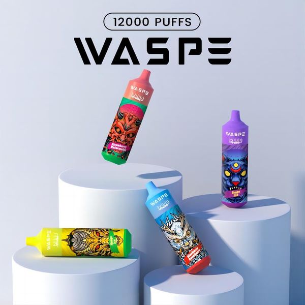 Francia Italia Spagna Ungheria grossista vape waspe puff 12000 sbuffi kit vapore 10K 12K luce RGB con penna ecig personalizzata vaper usa e getta