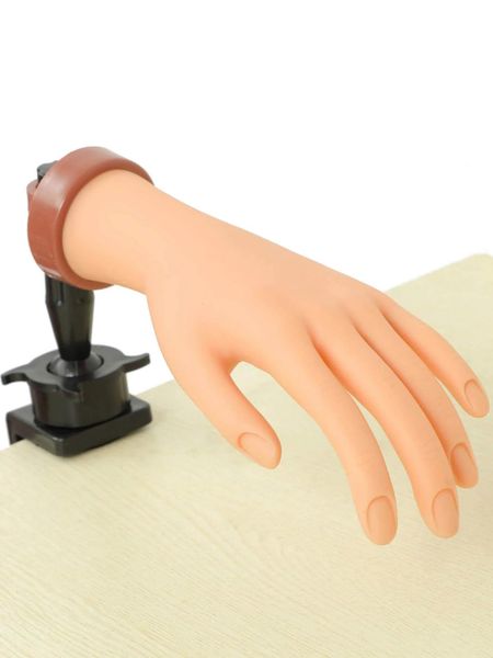 Unghie finte 1 pezzo di mano pratica per unghie acriliche Mani di manichino per pratica e formazione di nail art finte 231121
