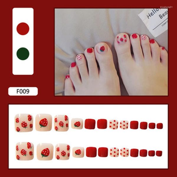 Gel de unhas de alta qualidade 24pcs usam parágrafos curtos Manicure Patch False Pounds Save Time Time Underable Poundable