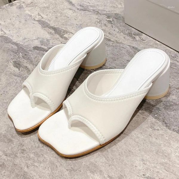 Pantofole da donna 2023 Estate Infradito Design speciale Pantofola con tacco alto Sandali da donna Zapatillas De Mujer