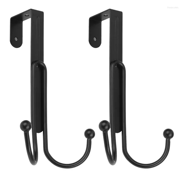 Kapının üzerindeki kancalar Metal Twin Hook Organizer Raf Askıları Asmak İçin Kübik Sırt Çantası Şapkaları Dolap