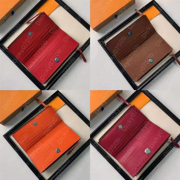 Hochwertige Dame Brieftaschen Modedesigner Echtes Leder lange Geldbörse Reißverschlusstasche Geldbörse Kartenhalter Luxus Clutch Bag für wo256N