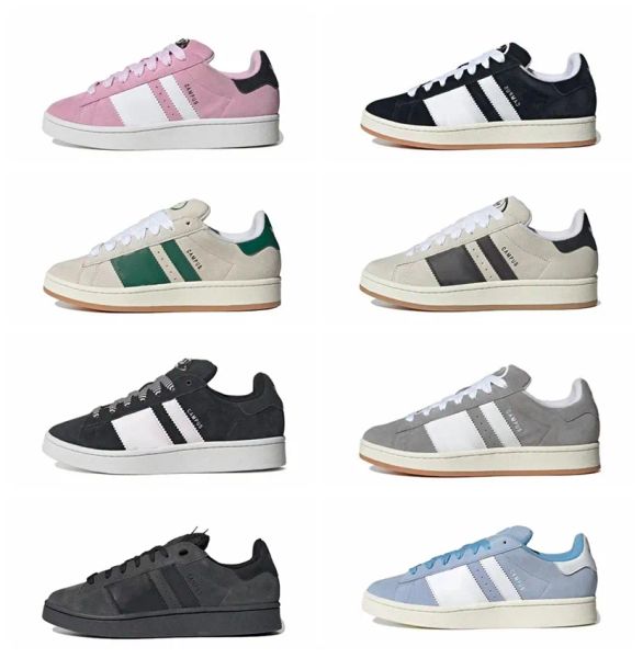 Уличная дизайнерская обувь Campus 00s Suede Sneakers Black Grey Dark Green Cloud White Ambient Sky Semi Lucid Blue роскошные мужские повседневные кроссовки женские кроссовки1