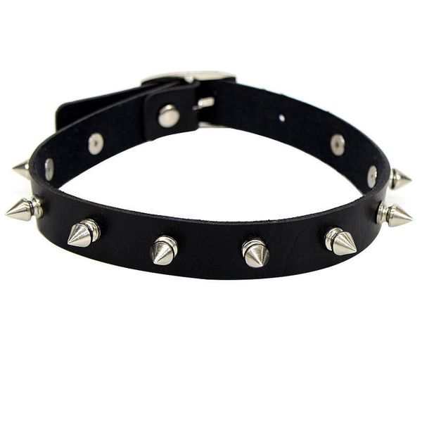 Choker Choker Mode Herz Spike Niet Gürtel Kragen Frauen Pu Leder Goth Halskette Für Party Club Chocker Sexy Gothic Schmuck