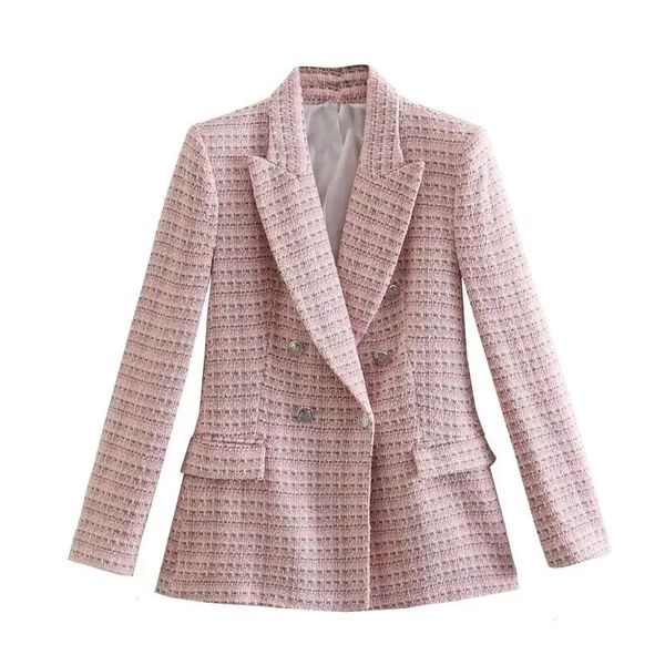 Ternos femininos blazers alfaiataria blazer coreano roupas elegantes senhoras roupas famosa marca designer de luxo em outerwears tamanho grande 231122