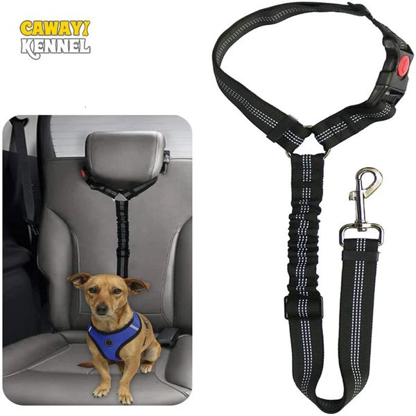 Coleiras para cães Trelas Cawayi Kennel Nylon Macio Cães de Estimação Corrente Tração Corda Leva Retrátil Elástico Reflexivo Assento de Carro Cinto Seguro para Grande 231122