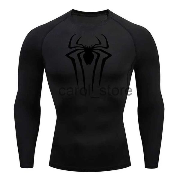 Herren-T-Shirts, Kompressionsshirt, Herren-T-Shirt, langärmelig, schwarz, Top, Fitness, Sonnenschutz, zweite Haut, schnell trocknend, atmungsaktiv, lässig, langes T-Shirt, 4XL, J231121